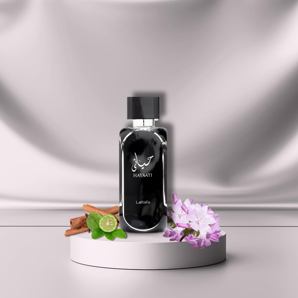 Lattafa Perfumes Hayaati Eau de Parfum Spray for Men, 3.4 Ounce